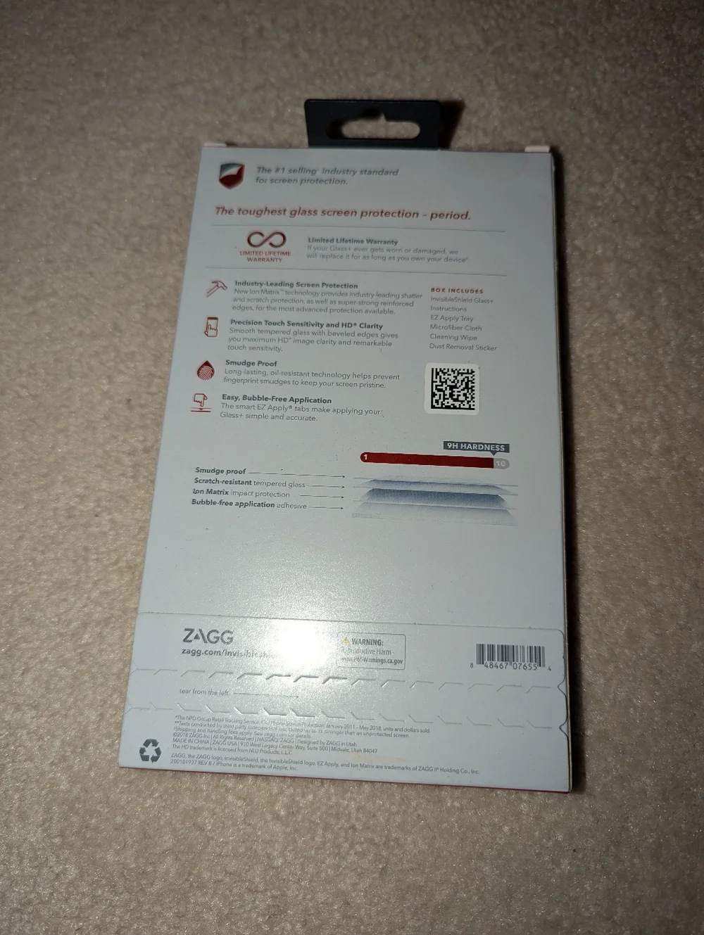 Nib InvisibleShield Glass Screen Protector for iPhone Xs Max